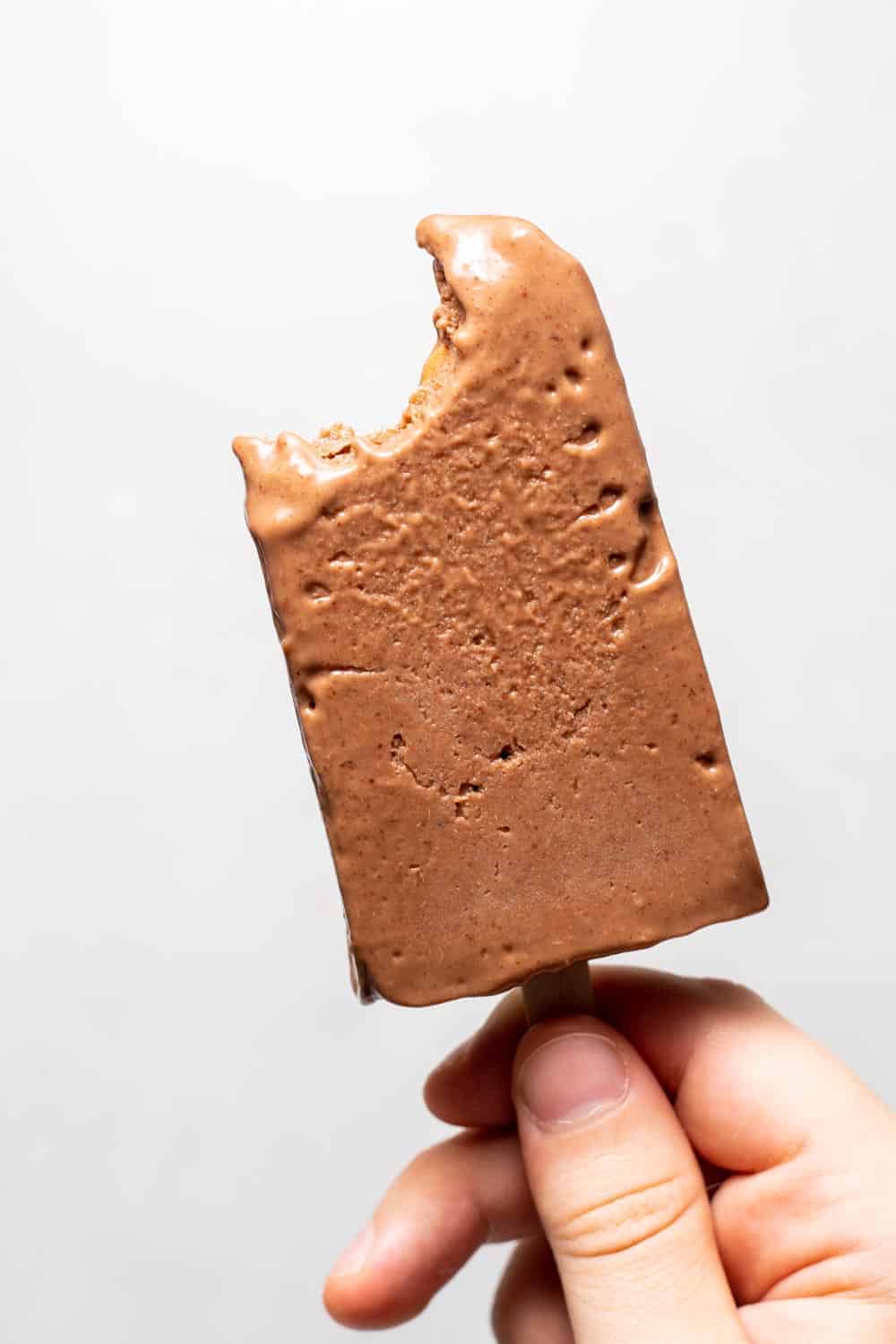 Almond Butter Banana Popsicles