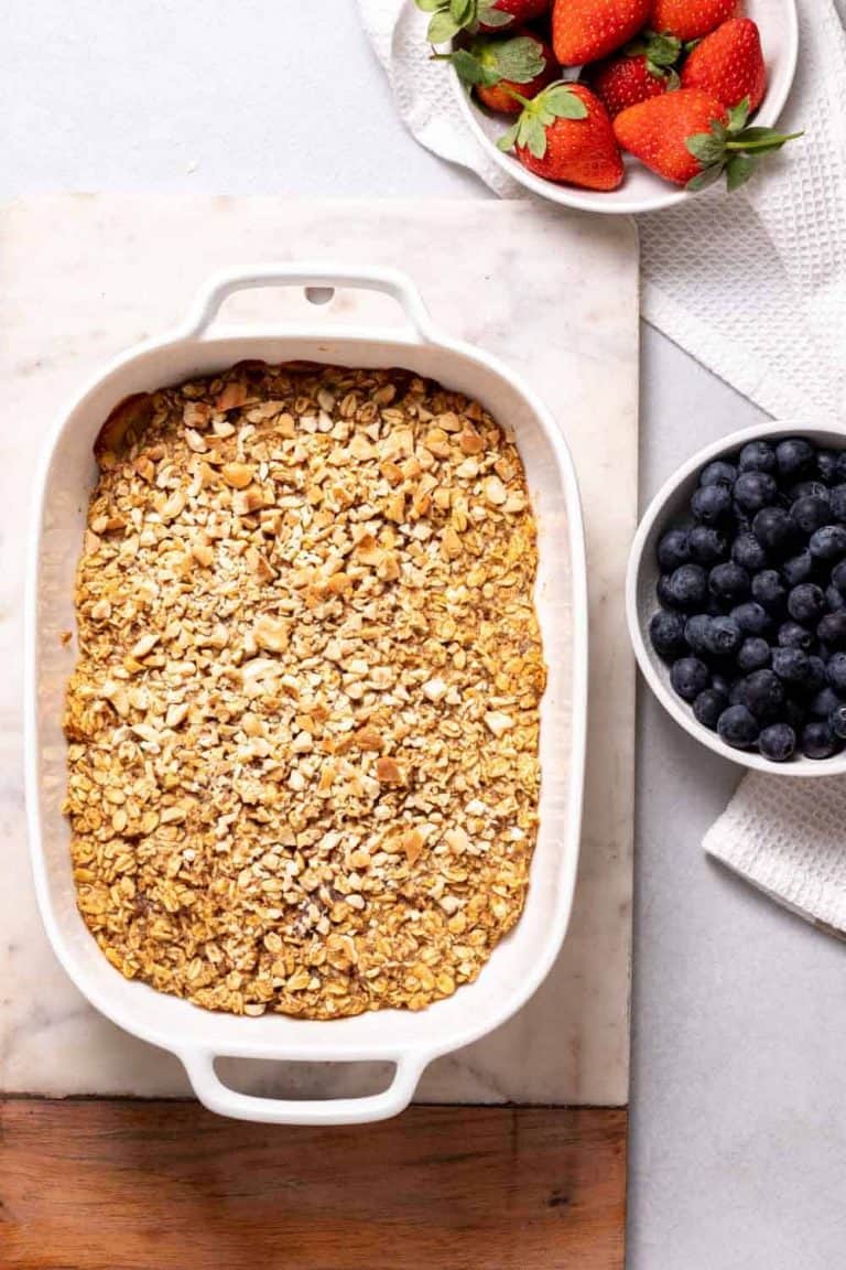 Vegan Baked Oatmeal with Fresh Berries Delish Knowledge