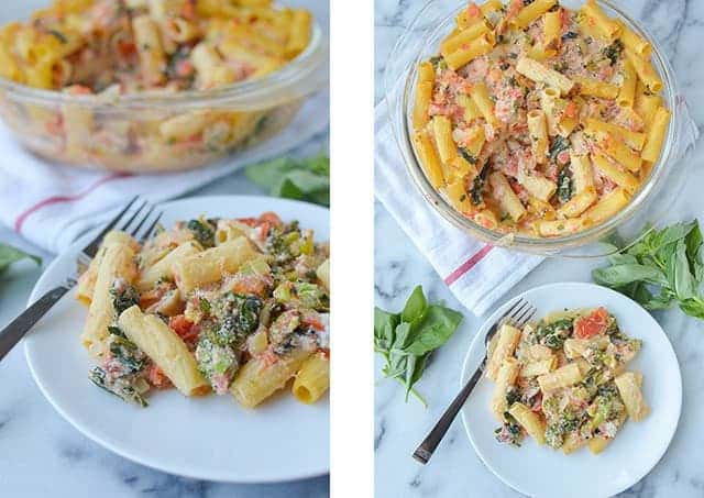 Baked Rigatoni With Broccoli And Kale