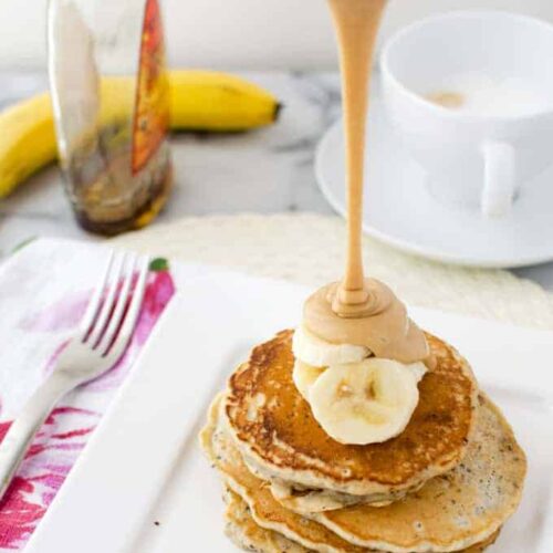 Banana Chia Pancakes
