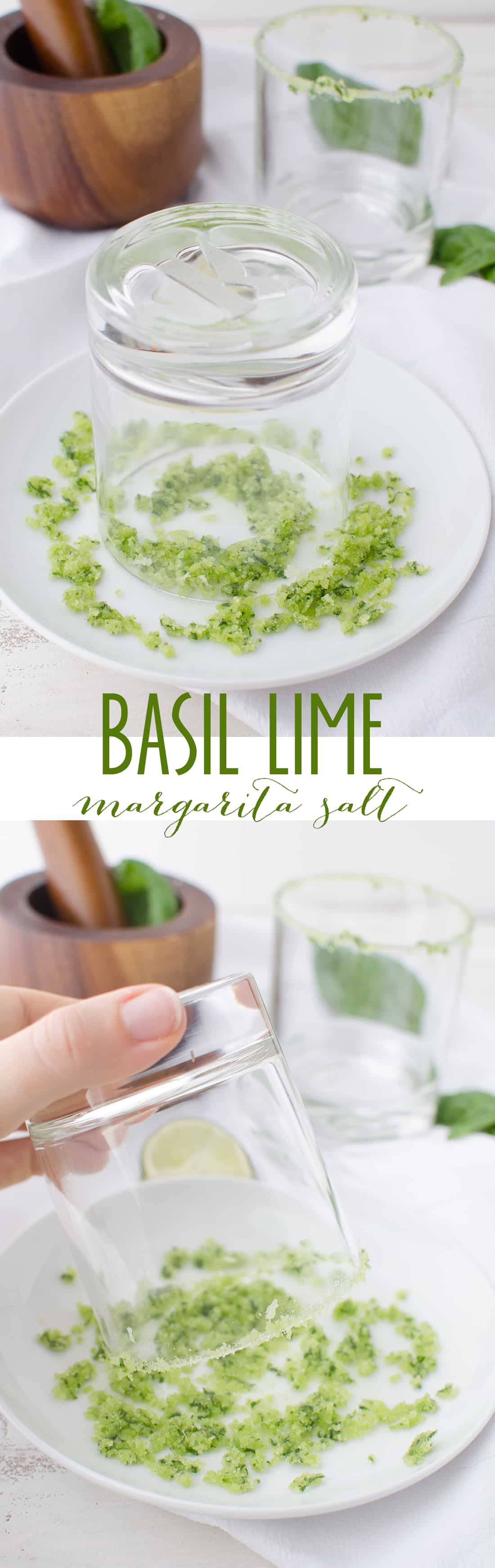 Dipping The Glass Into The Basil-Salt Adds A Whole New Level To This Frozen Summer Drink