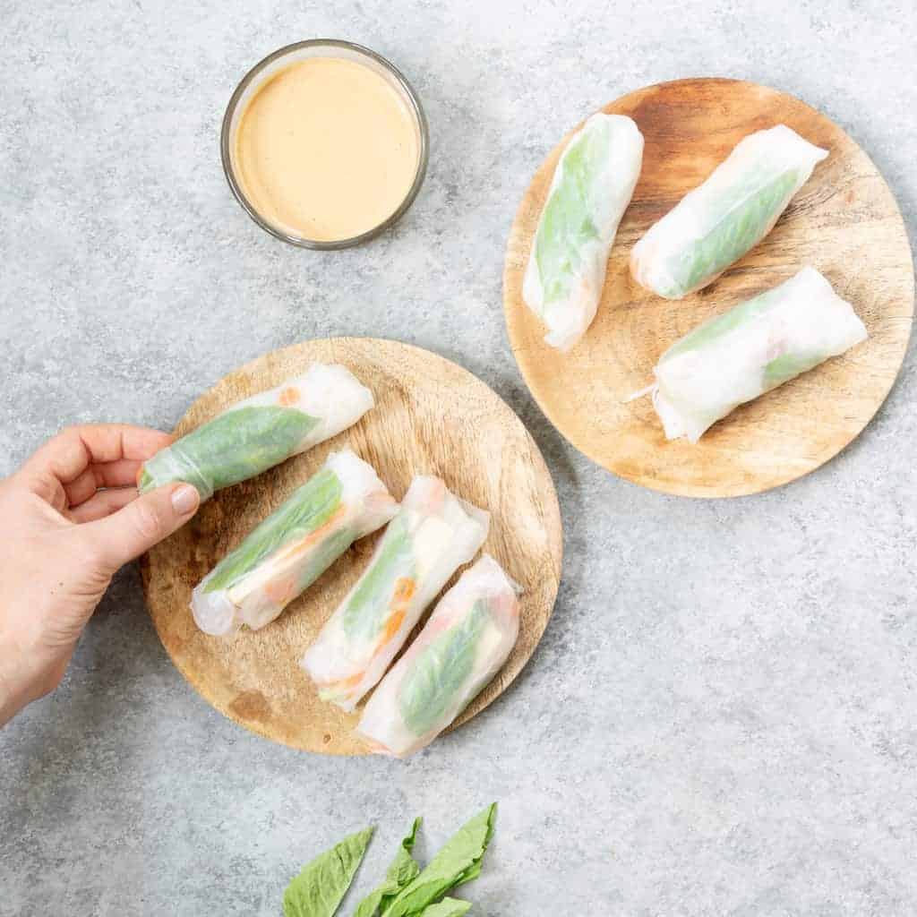 Featured Image For The Vegan Summer Rolls