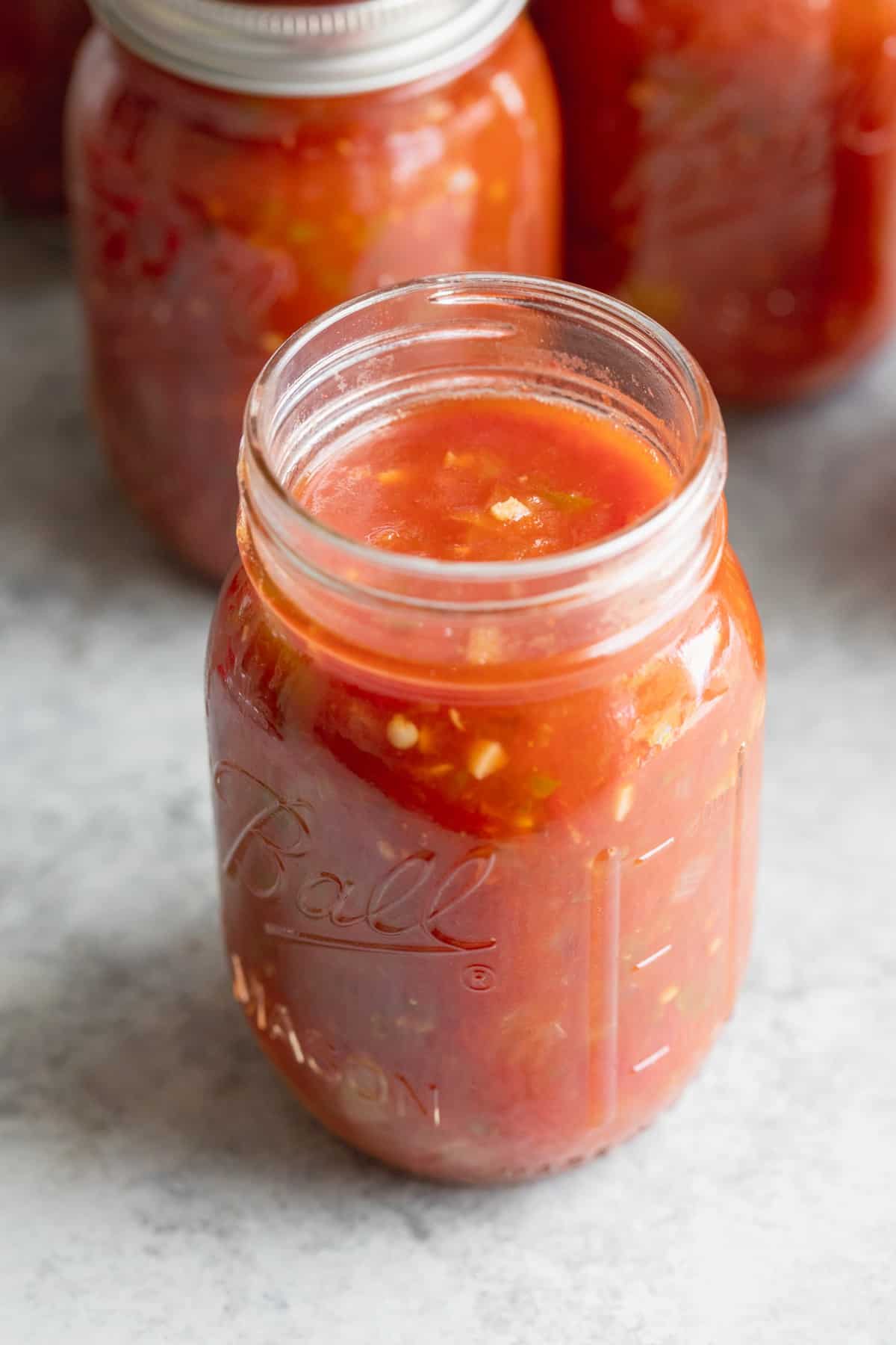 Canning Salsa In A Mason Jar 