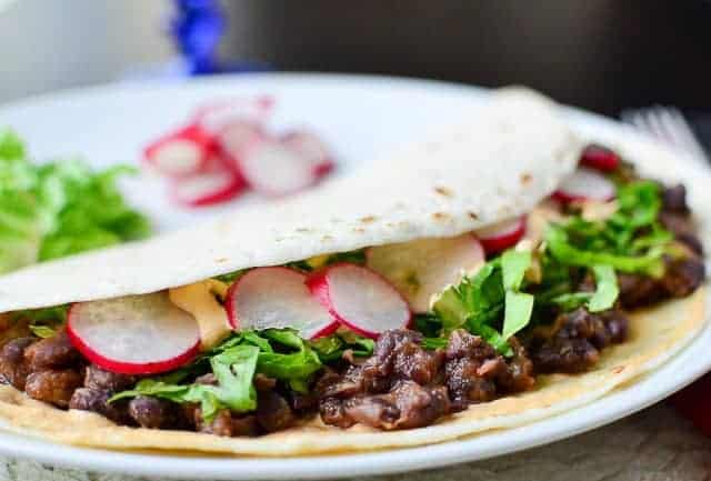 Black Bean Tacos With Spicy Cashew Cheese