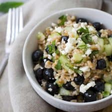 Blueberry And Farro Salad Delish Knowledge