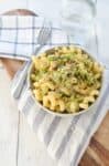 Brussels Sprout and Brown Butter Pasta! A must-make this holiday, so simple and delicious! Crispy brussels sprouts tossed with crunchy nuts, cheese, pasta and browned butter. | www.delishknowledge.com