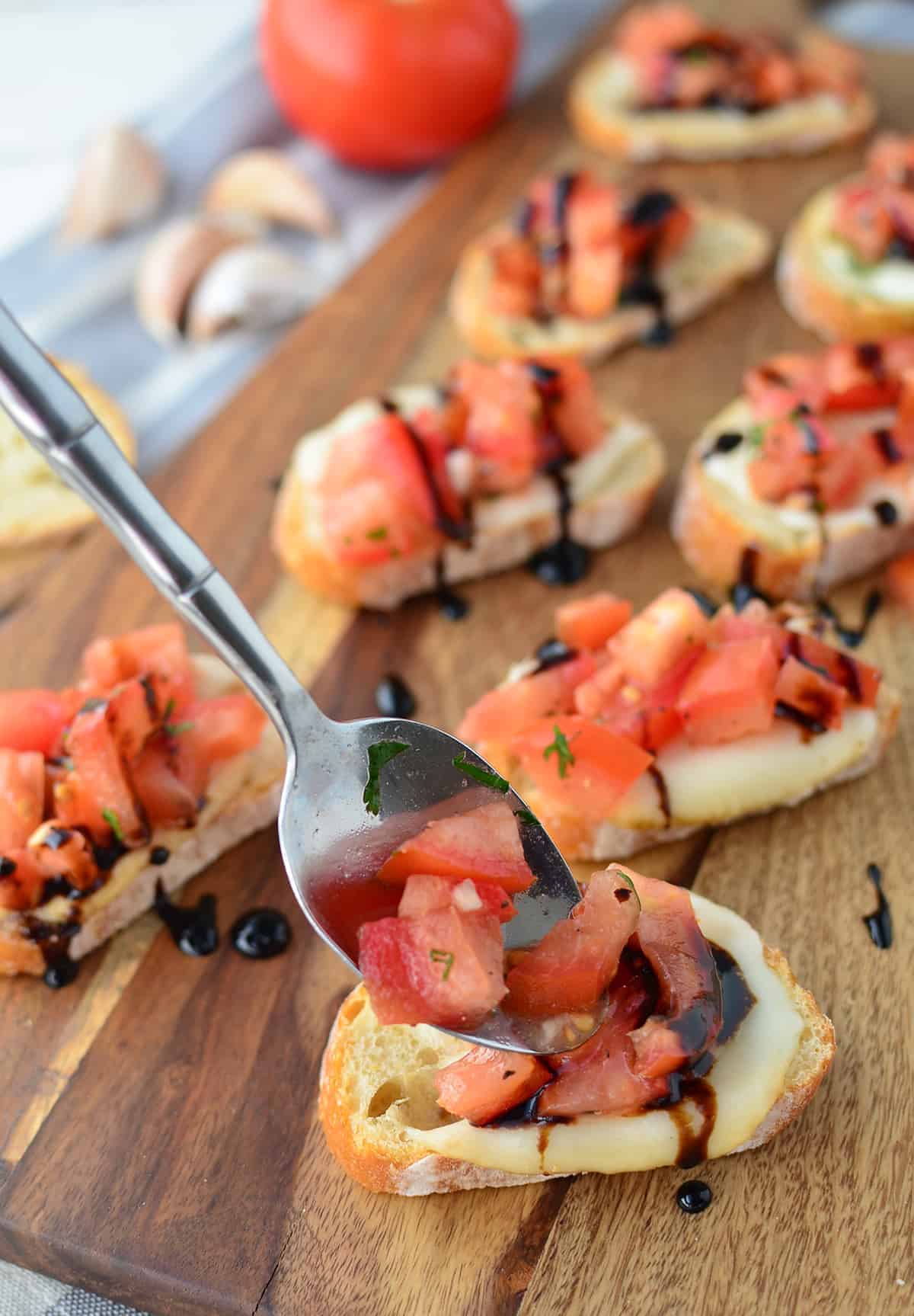 The Best Tomato Bruschetta- Thanks To A Secret Ingredient! One Of The Most Popular And Most-Pinned Recipes On My Blog. You Have To Make This One!