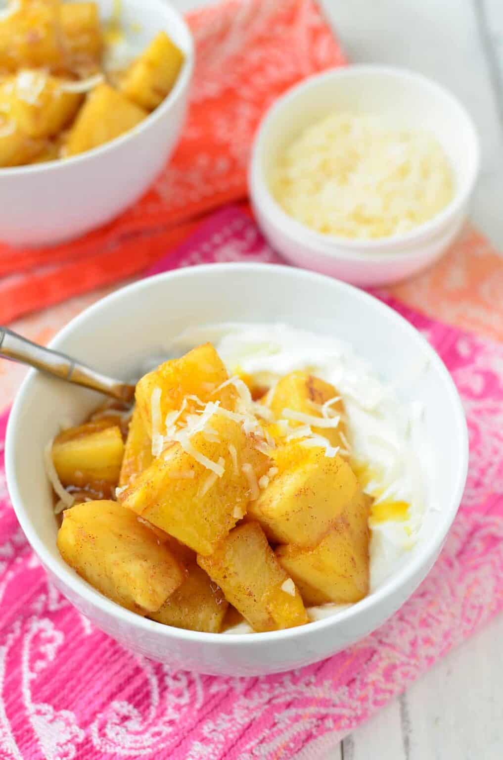 Caramelized Pineapple Yogurt Bowls Delish Knowledge