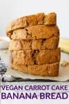 vegan carrot cake banana bread