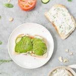 open face dairy-free sandwich