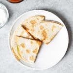 cheesy vegan quesadillas