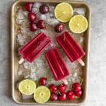 cherry lime popsicles