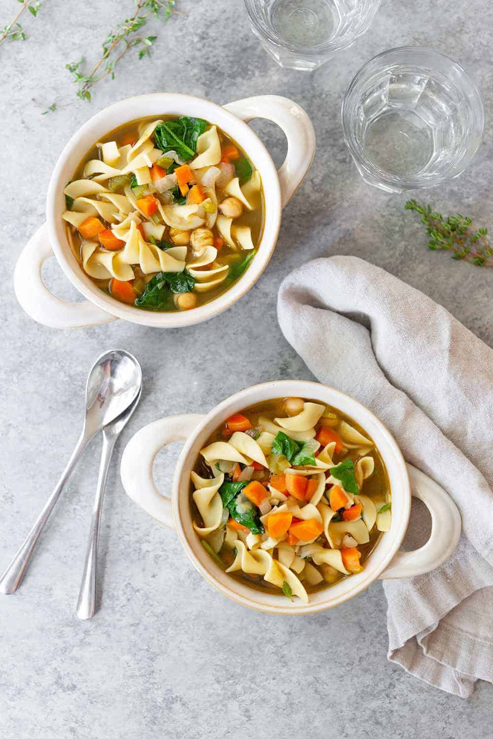 Chickpea Noodle Soup