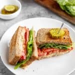 vegan chickpea salad sandwich