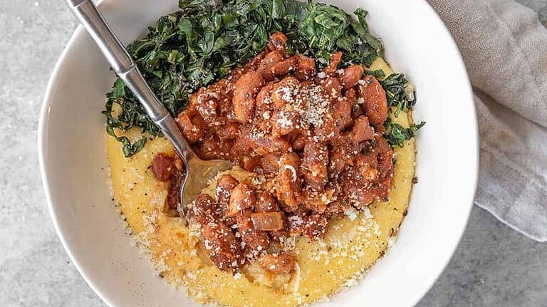 Vegan Chili Beans With Polenta