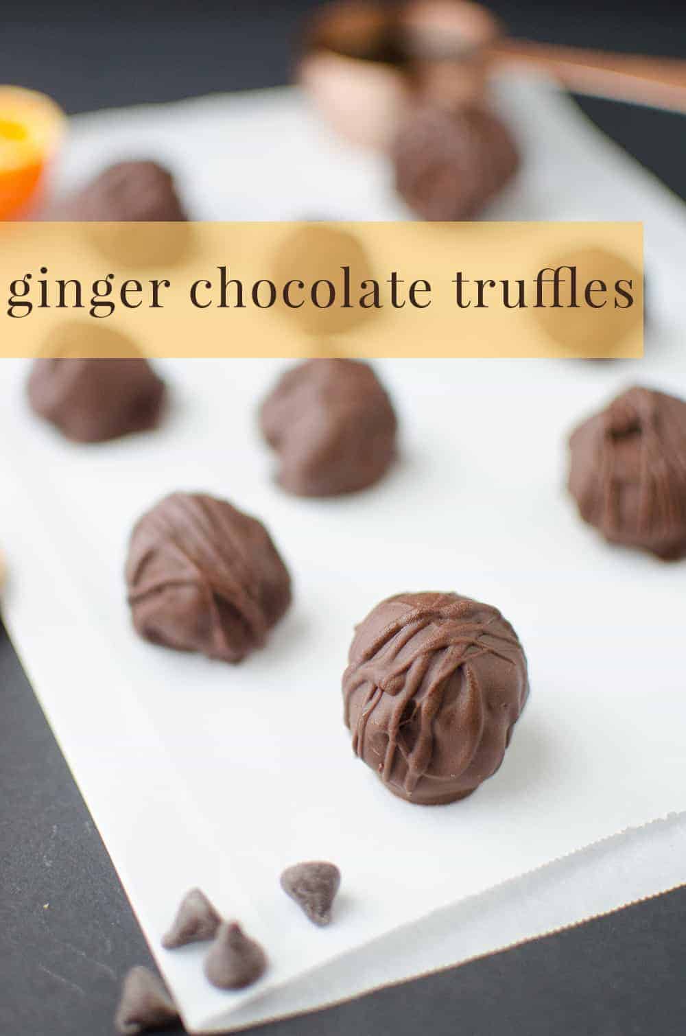 Ginger Chocolate Truffles! Mostly Raw, Vegan Ginger-Orange Caramels Dipped In Chocolate! So Easy And Delicious! Makes A Great #Diy #Christmas Gift Idea! 