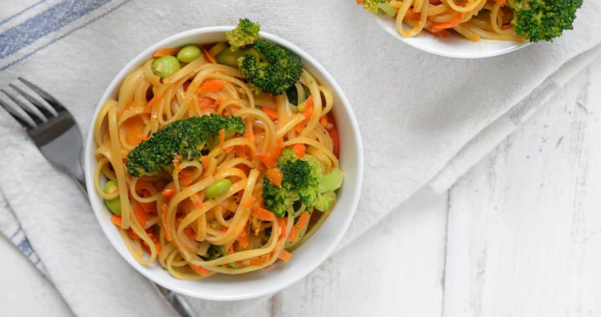 Vegan Coconut Curry Noodle Bowls