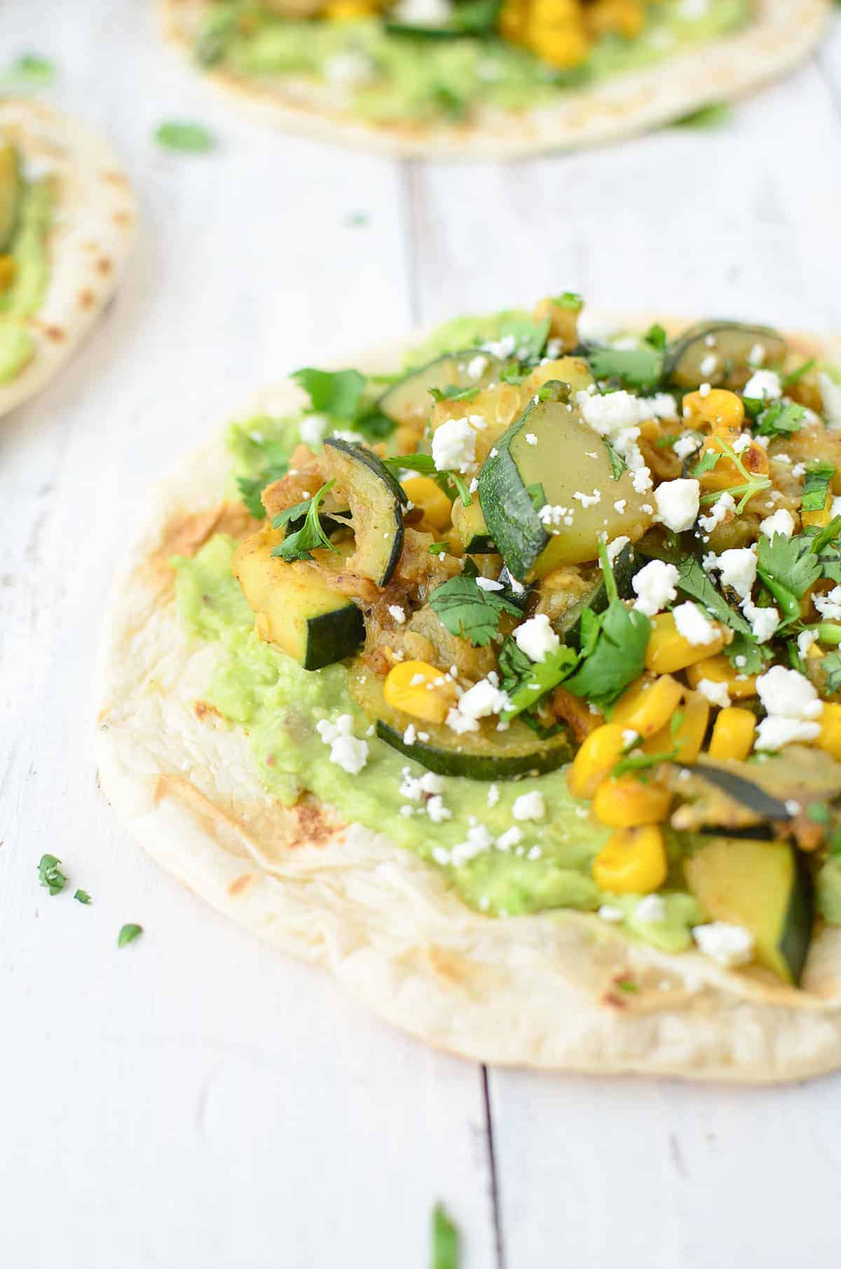 Zucchini And Corn Tacos! These Vegetarian Tacos Are So Healthy And Filling! You'Ve Gotta Try Them. Vegetarian Mexican Food That'S Ready In Less Than 30 Minutes! | Www.delishknowledge.com