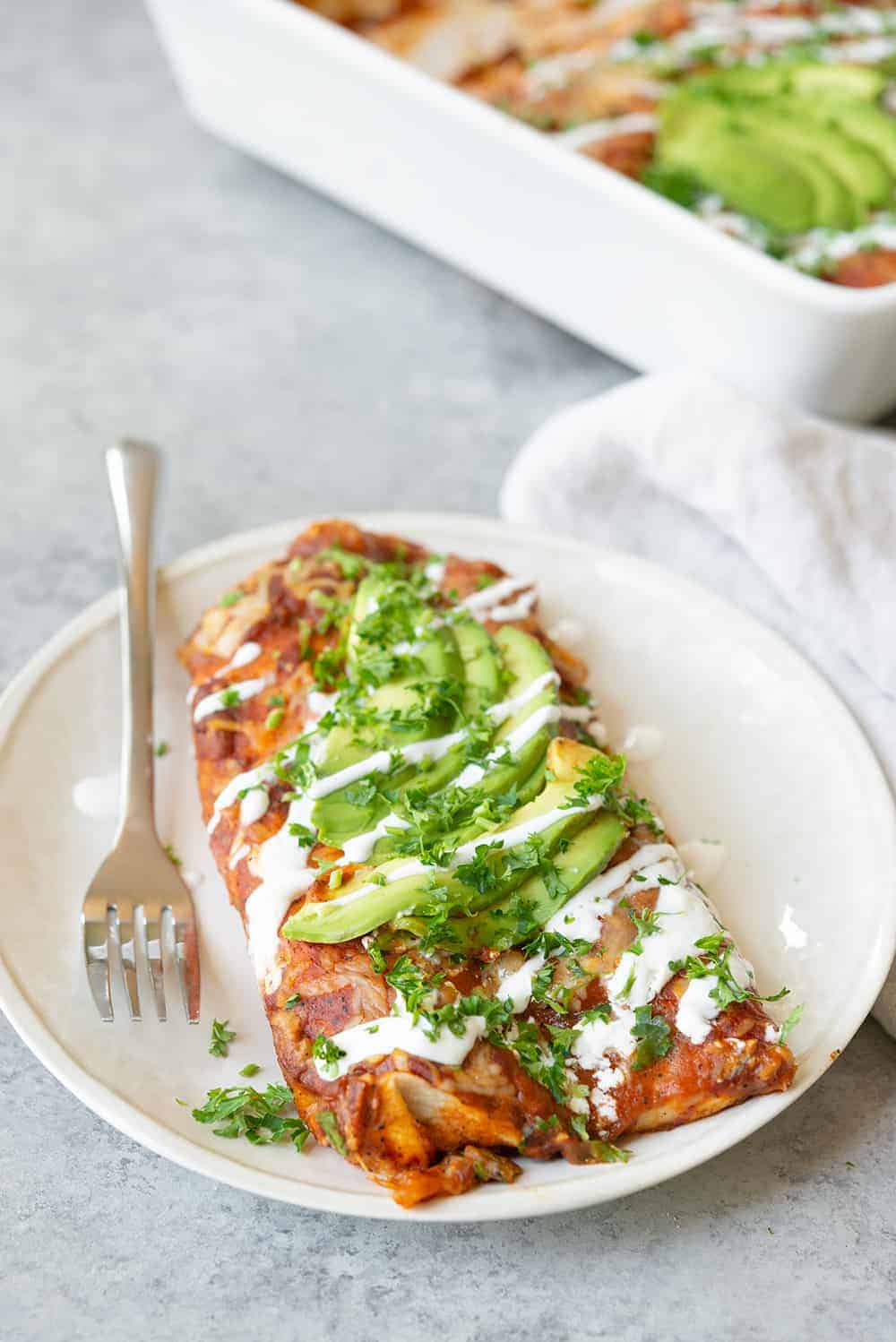 Corn Zucchini Vegetarian Enchiladas