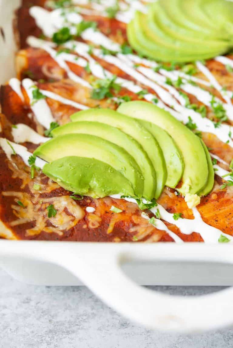 Vegetarian Zucchini Enchiladas Delish Knowledge