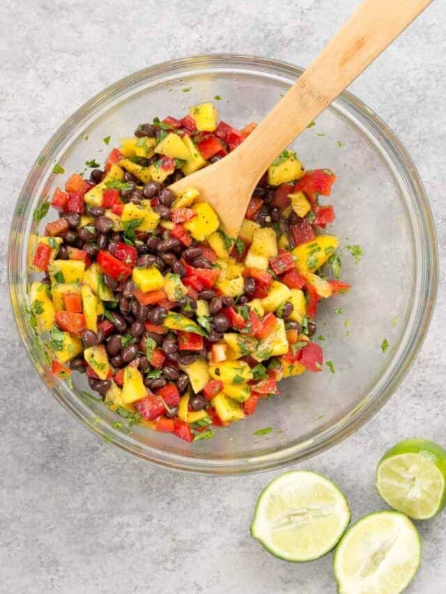 Mango and Black Bean Salsa a MUST for summer! Delish Knowledge