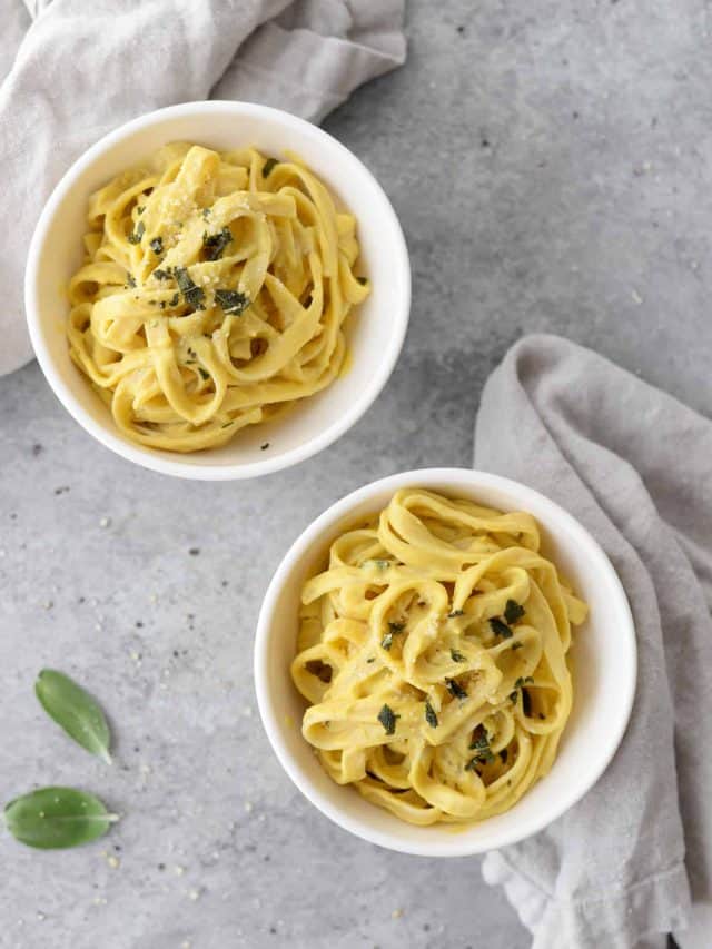 Creamy Vegan Butternut Squash Fettuccini Story