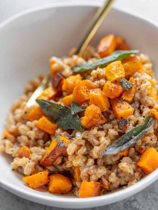 Farro Risotto with Butternut Squash (Farrotto) Delish Knowledge