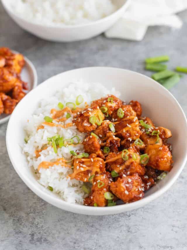 Spicy Gochujang Crispy Tofu Bowls Delish Knowledge