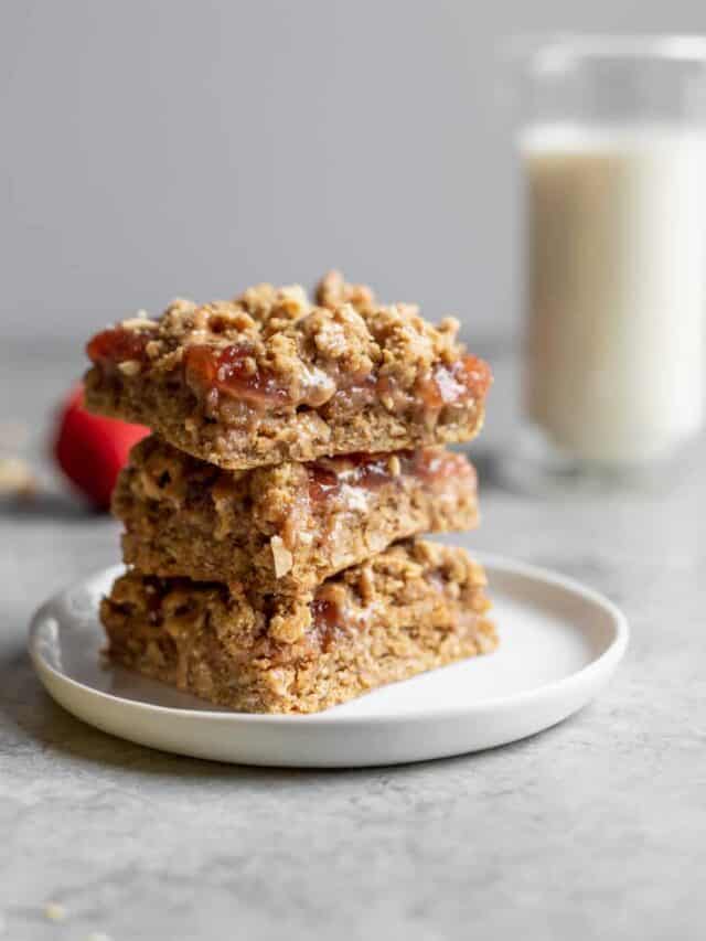 Vegan Peanut Butter and Jelly Bars Delish Knowledge