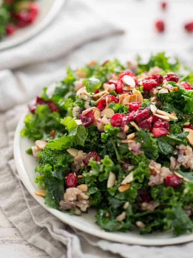 Roasted Cranberry, Wild Rice and Kale Salad Story Delish Knowledge