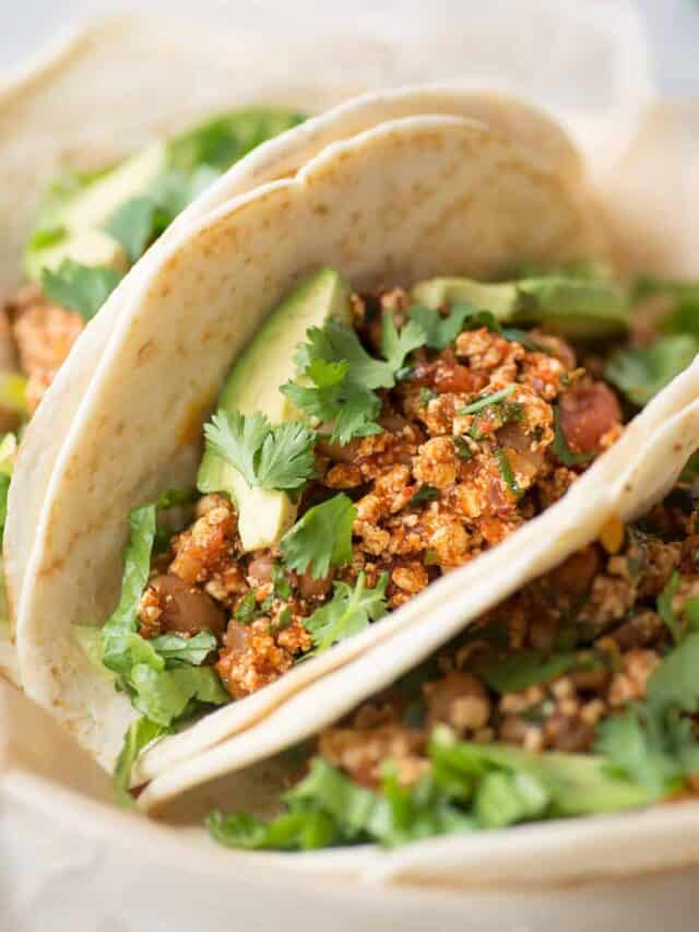 Copycat Chipotle Tofu Sofritas Tacos Delish Knowledge