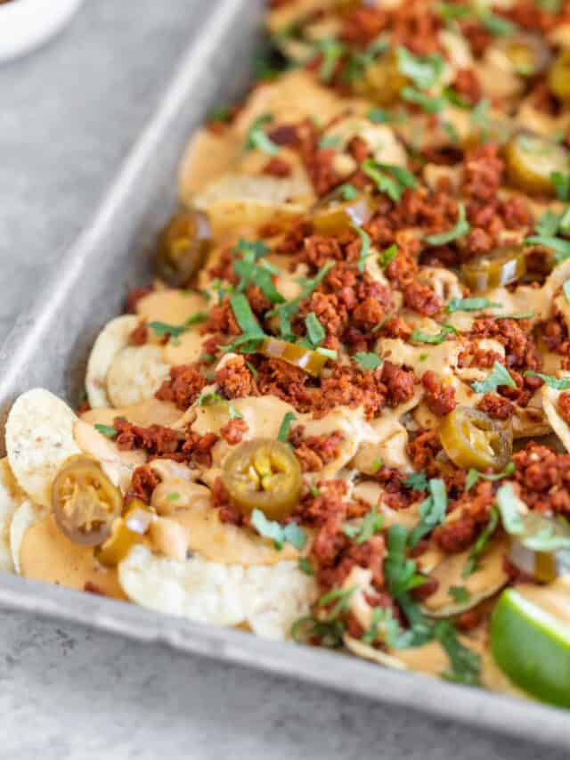 Vegan Nachos With Soy Chorizo