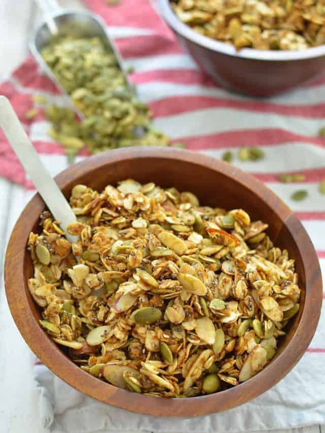 Healthy Pumpkin Skillet Granola Story Delish Knowledge