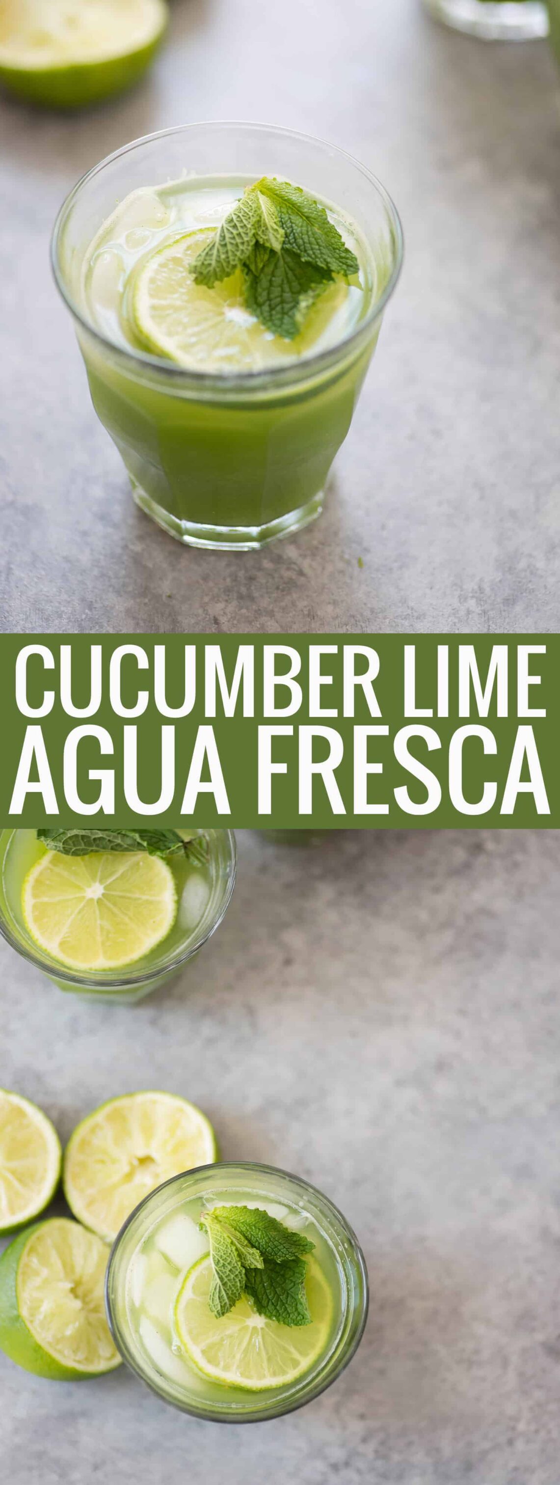 Cucumber Mint Lime Agua Fresca! Super refreshing and low-sugar drink mocktail. Try it this summer! Fresh cucumber, lime and mint. Vegan and gluten-free beverage | www.delishknowledge.com