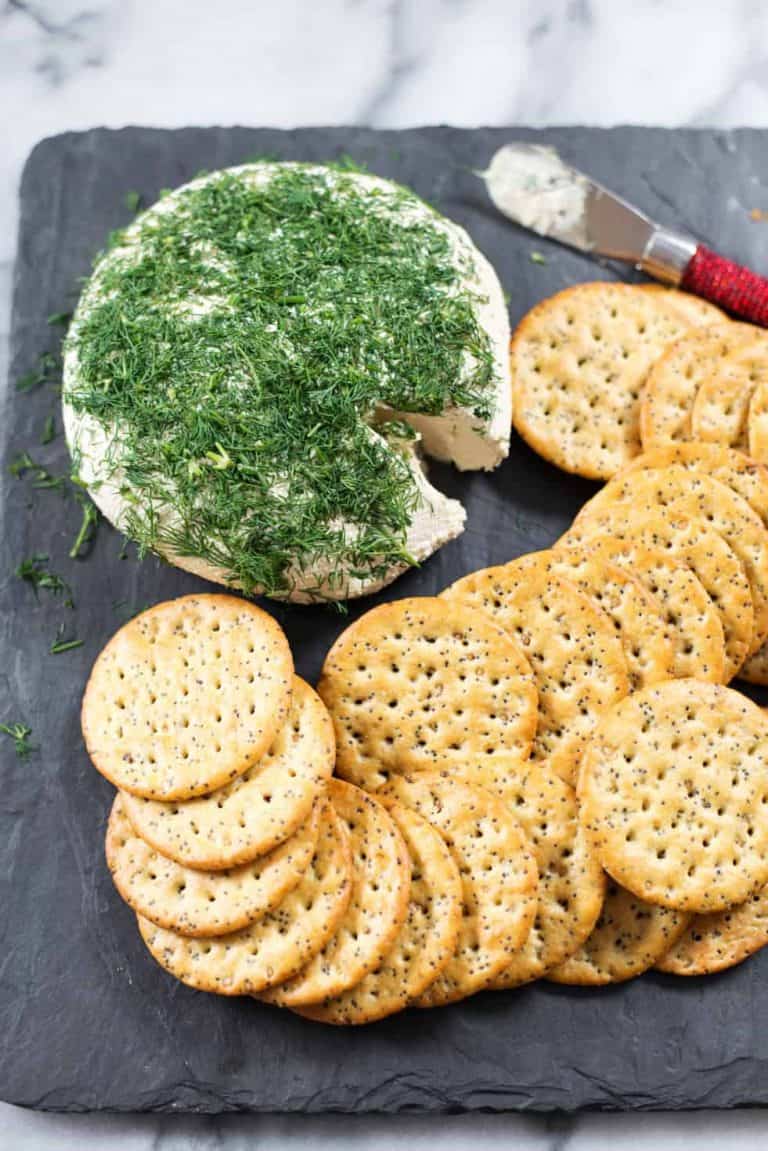 Dilled Vegan Almond Cheese Ball Delish Knowledge