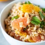 Farro, Mint and Grapefruit Salad