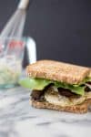 Fried Green Tomato Vegan BLTs! Crispy, faux-fried green tomatoes with vegan bacon and jalapeno-lime spread. | www.delishknowledge.com