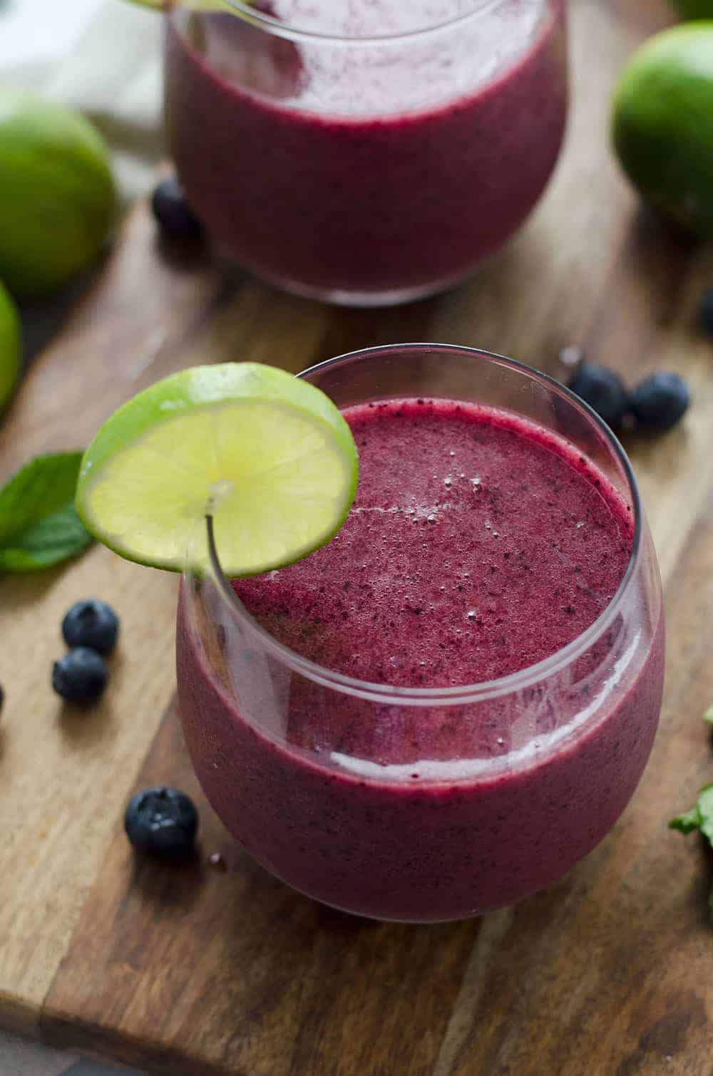 Frozen Blueberry Mojito Recipe 3 Serve The Mojitos Immediately With Some Fresh Mint And Sliced Citrus