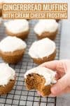 gingerbread muffins with cream cheese frosting