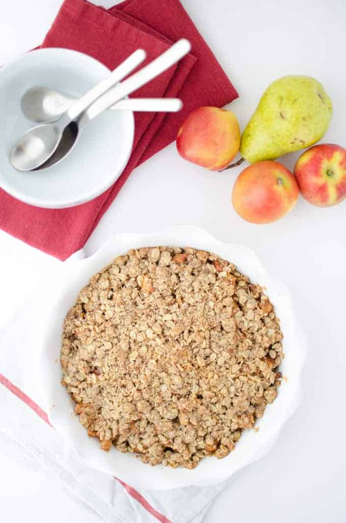 Ginger Pear Crisp 5 Fall Crisp! A Healthy, Fiber-Packed Dessert Featuring Juicy Pears, Apples And Ginger.