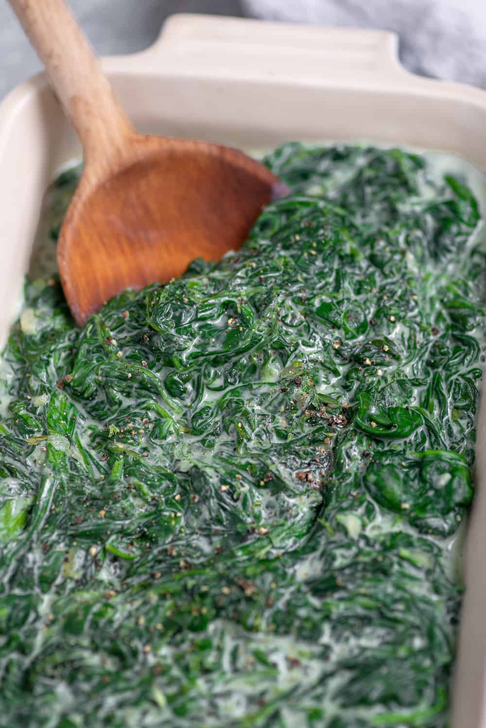 vegan creamed spinach