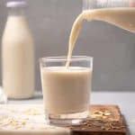 creamy homemade oat milk