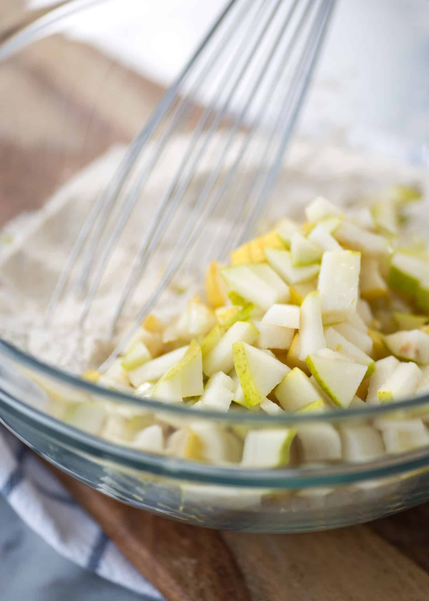 Pears In Muffin Batter