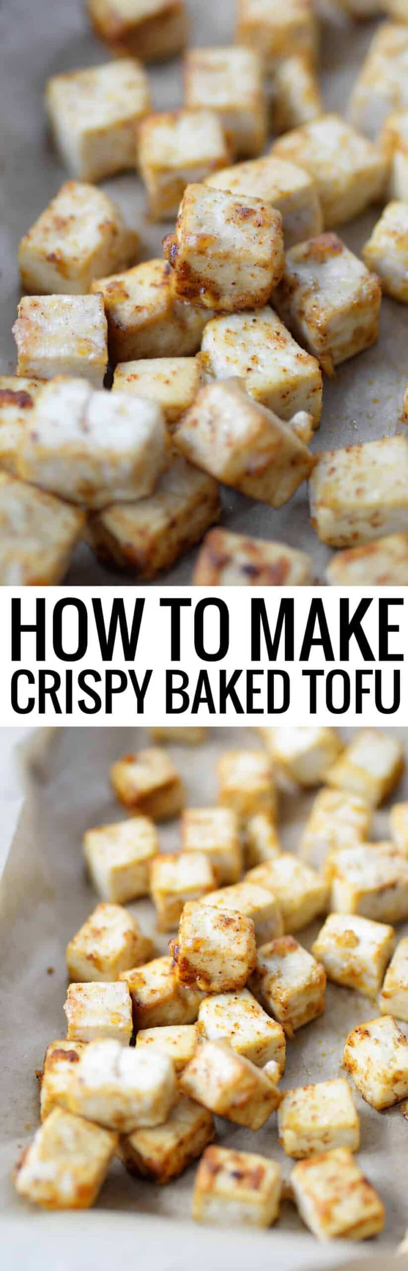 How to Make Crispy Baked Tofu - Delish Knowledge