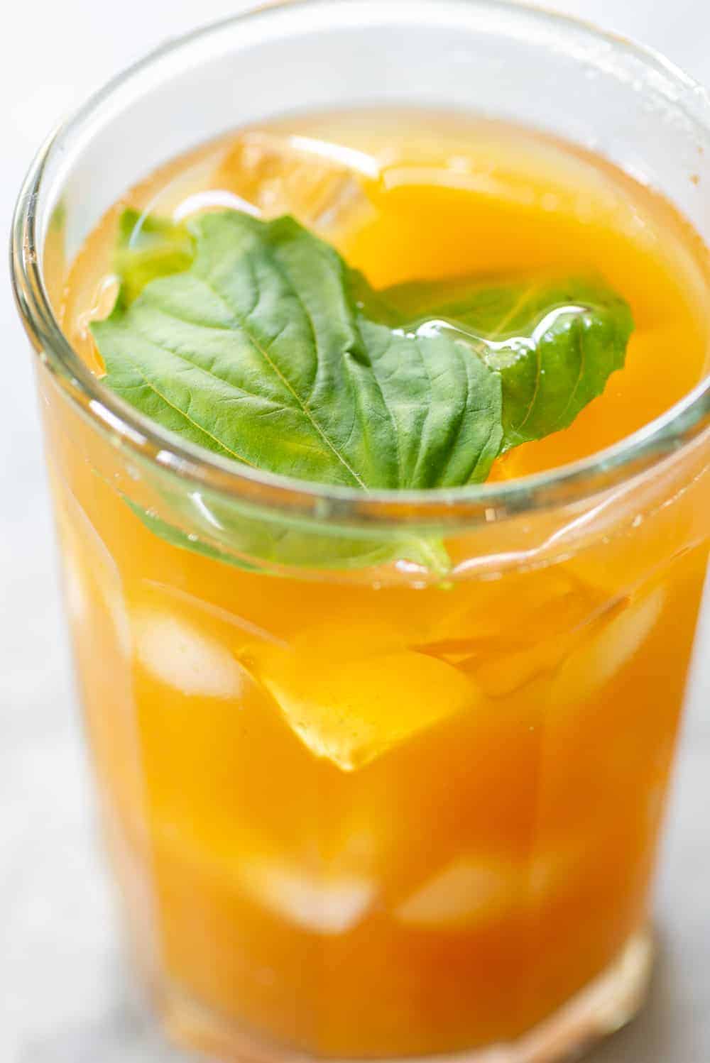 Simple Peach Iced Tea  Minimalist Baker Recipes