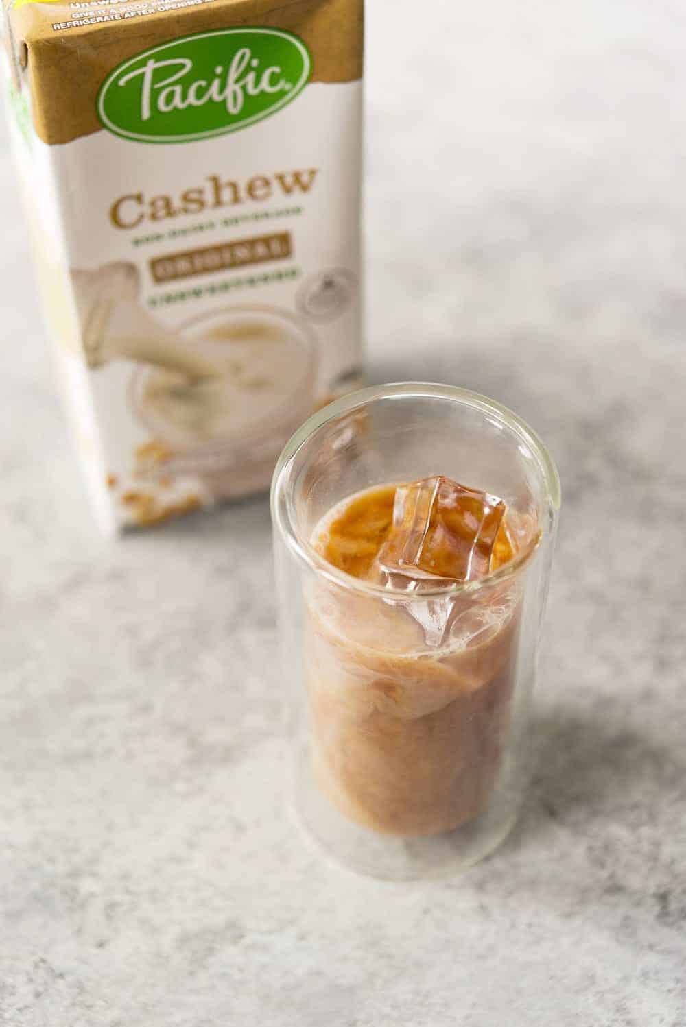 vegan iced chai latte
