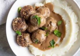 Vegan Thanksgiving Meatballs