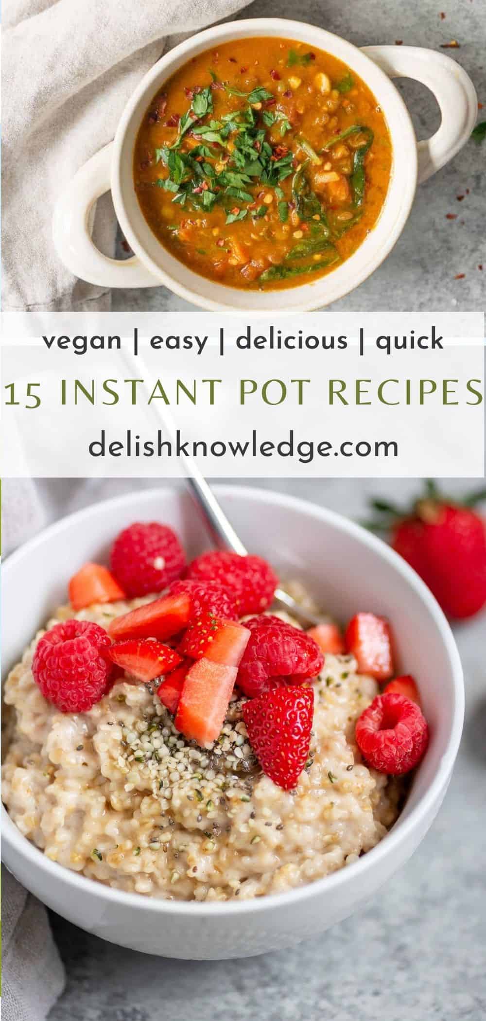 12 Simple Vegan Instant Pot Recipes for Dinner (High Protein) - Delish