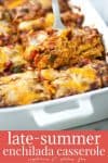 vegetarian enchilada casserole