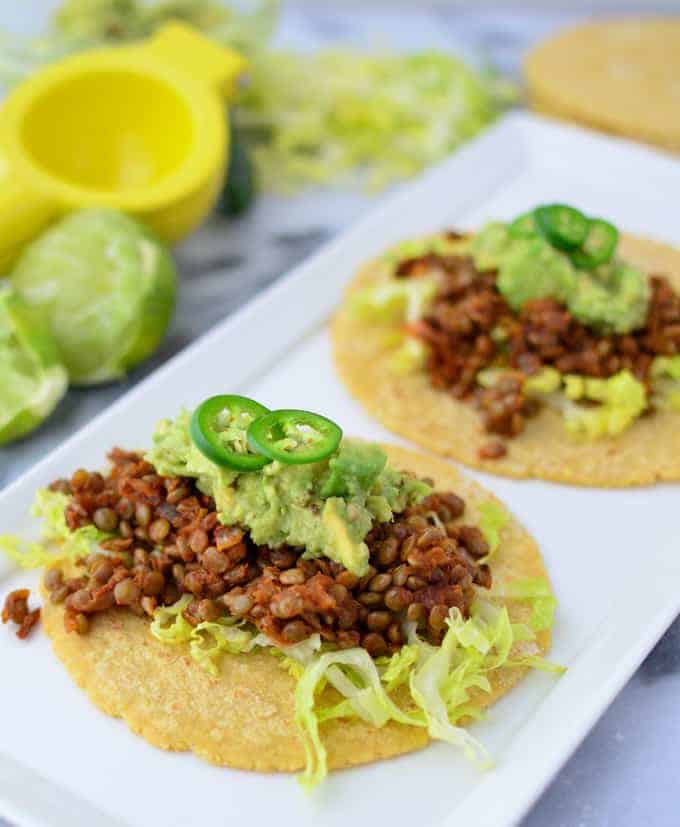 Lentil Tacos! Aka The Best Swap For Meat Tacos- Same Amount Of Protein, 1/2 The Fat! #Vegan And #Glutenfree Option